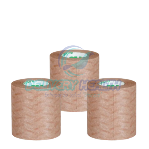 Cinta Micropore 3M Color Piel 5 cm (2”) 1533-2 (Paquete con 6 Rollos)