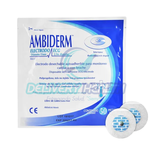 Electrodo Espuma Redondo T-715 Adulto Ambiderm (Caja con 50 Piezas)