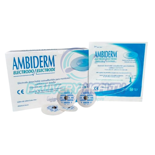 Electrodo Espuma Redondo T-715 Adulto Ambiderm (Caja con 50 Piezas)