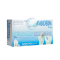 Guante de Látex Blanco Talla Grande (G) Ambiderm (Caja con 100 Piezas)