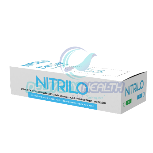 Guante de Nitrilo Azul UNISEAL (Desechable)