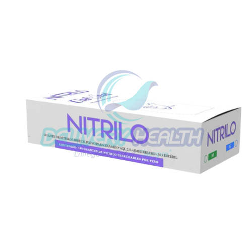 Guante de Nitrilo Color Lila UNISEAL (Caja con 100 Piezas)