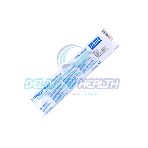 Jeringa 10 ml con Aguja 20G x 32 mm Amarilla Nipro (Caja con 100 Piezas)