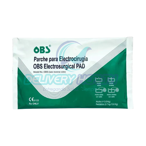 Placa para Electrocauterio Desechable Adulto OBS