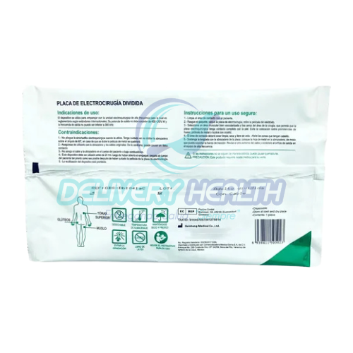 Placa para Electrocauterio Desechable Adulto OBS