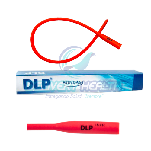 Sonda Nélaton 40 cm 18 FR DLP Sonda para drenaje medico