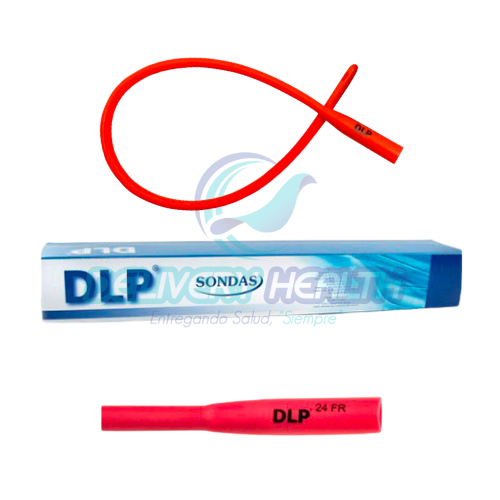 Sonda Nélaton 40 cm 24 FR de Látex Roja por pieza