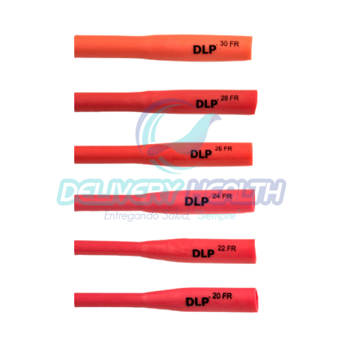 Sonda Nélaton 40 cm 20 FR DLP, Sonda para drenaje medico