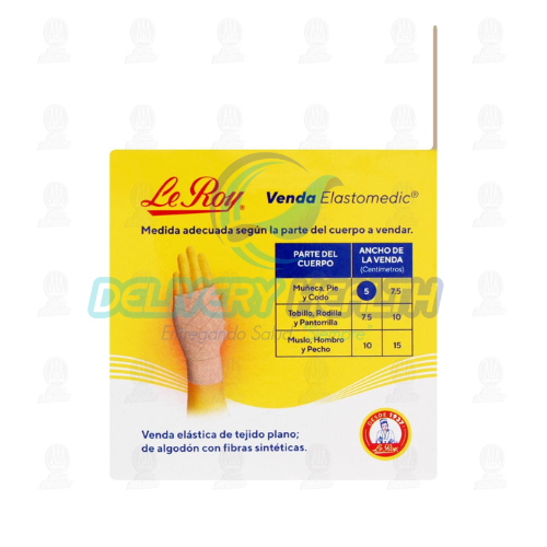 Venda Alta Compresión Leroy 5cm X 5 m, Material de curación