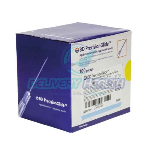 Aguja Hipodérmica BD PrecisionGlide 23G x 1” (25 mm) Caja con 100 Piezas