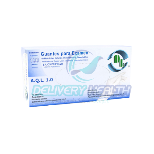 Guante para Exploración No Estéril Talla Grande DL Caja con 100 Piezas