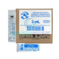 Jeringa estéril y desechable sin aguja 3ml con 100 piezas marca DL
